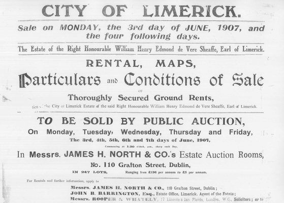 1907 'Sale of Limerick' title page
